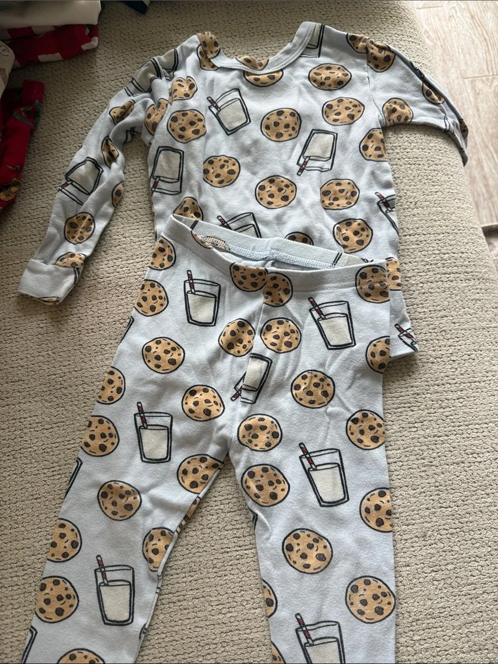 Kids 3-Pack Pajama Set - Mickey, Pooh Bear & Milk+Cookies - Picture 5 of 7